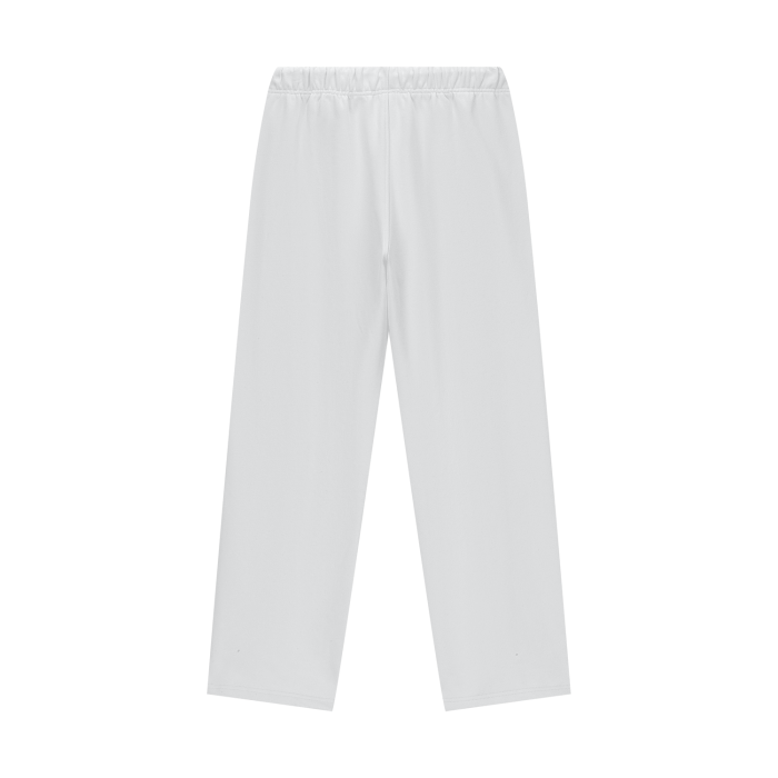 White streetwear joggers Typography joggers Dog graphic joggers Unique streetwear joggers Dog lovers fashion Casual jogger pants Graphic print joggers Trendy streetwear Urban style joggers Comfortable streetwear pants,MOQ1,Delivery days 5