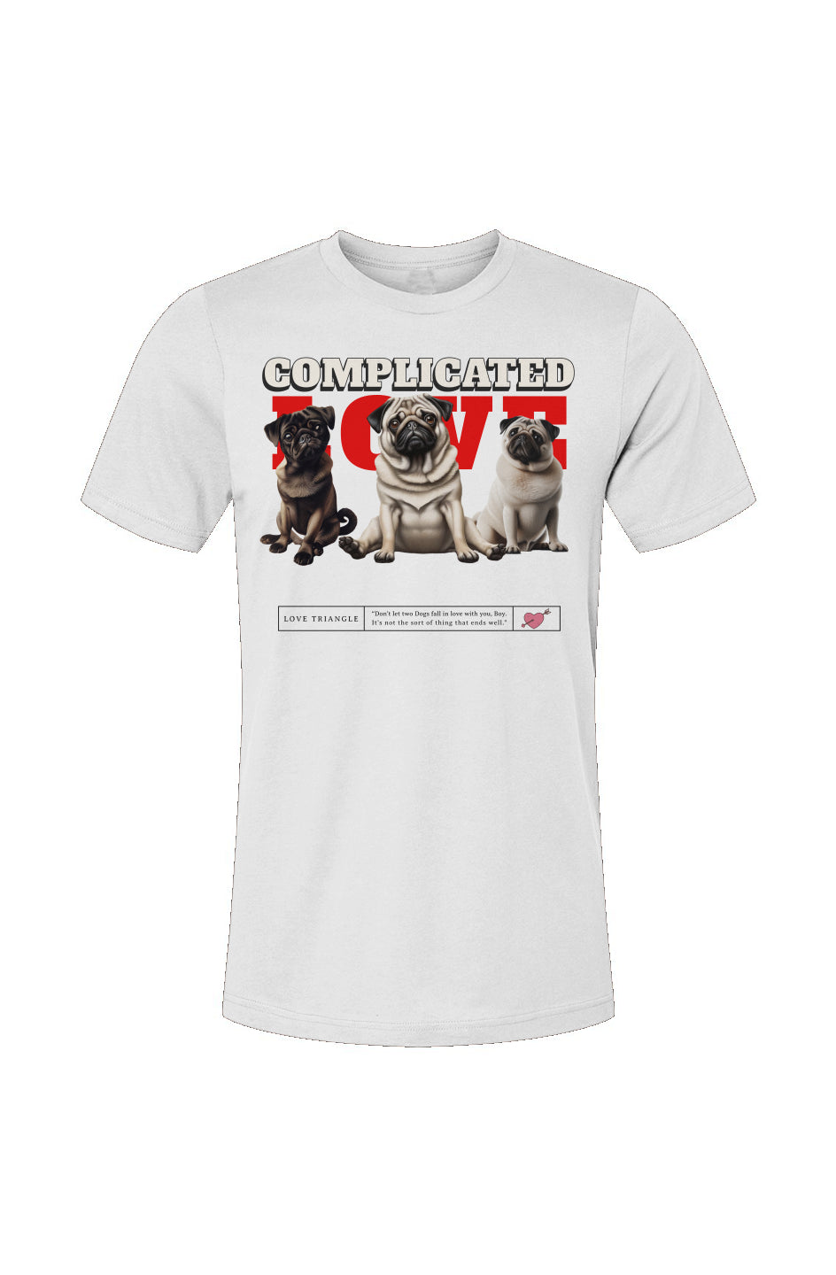 Unisex Jersey T-Shirt-Pug Love