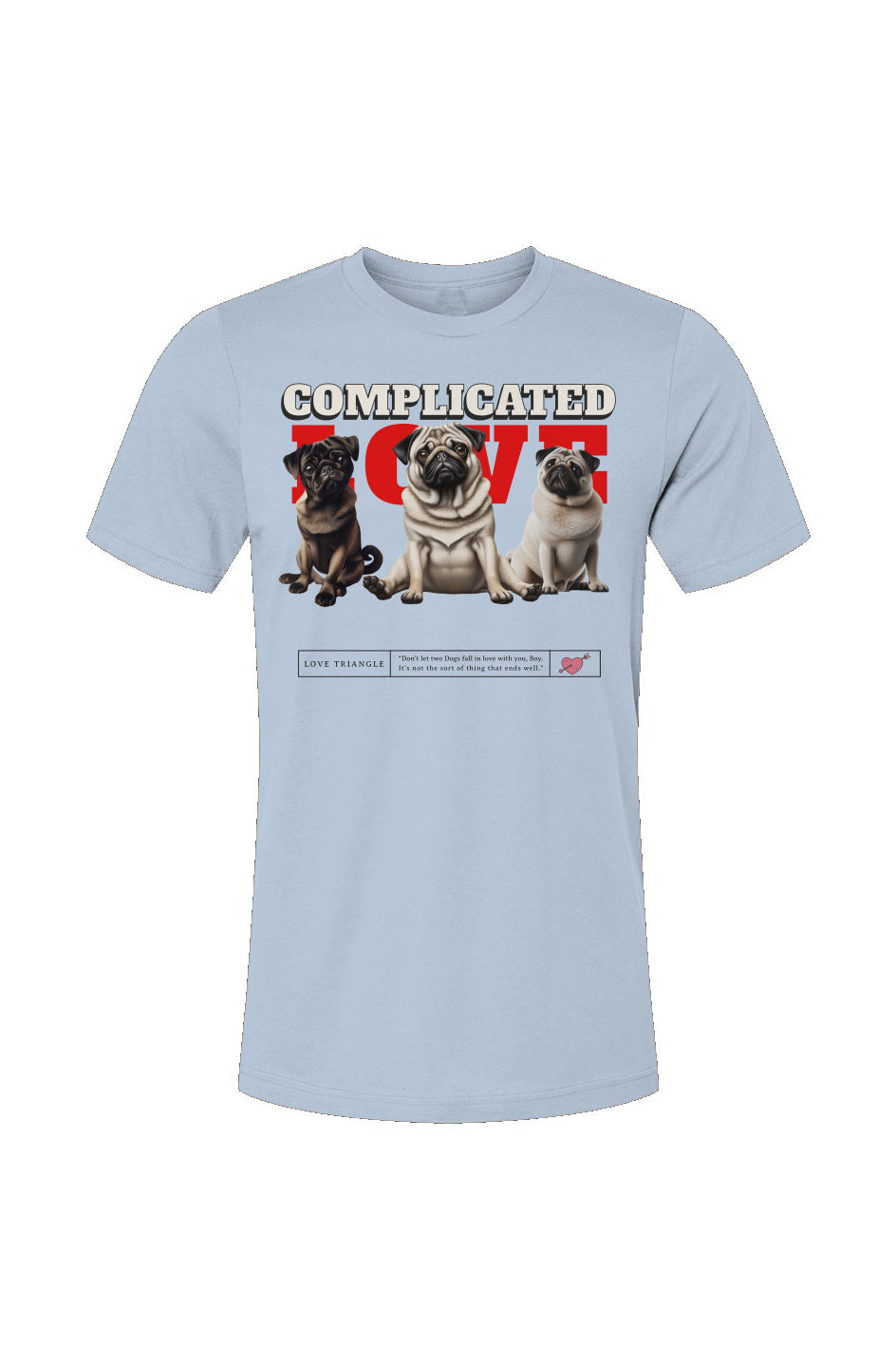 Unisex Jersey T-Shirt-Pug Love