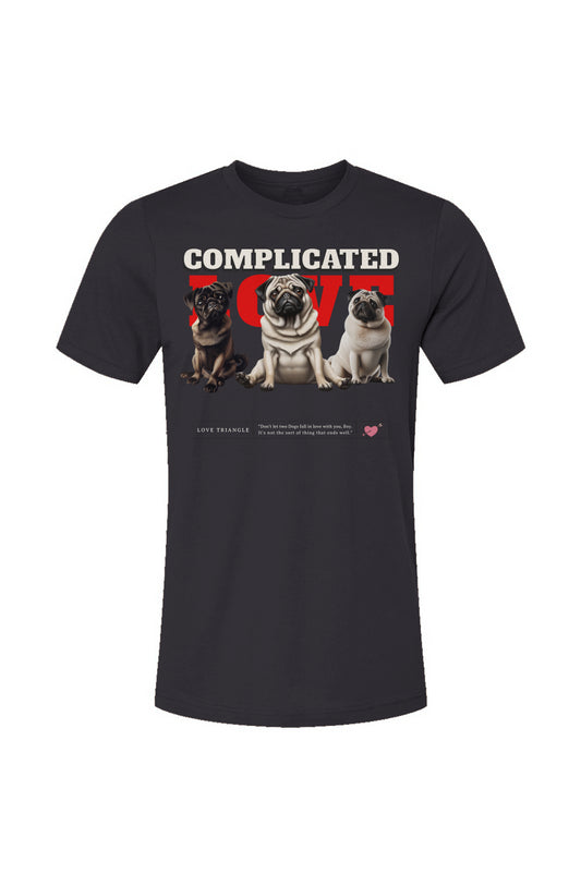 Unisex Jersey T-Shirt-Pug Love