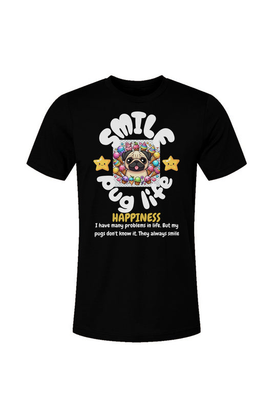 Unisex Jersey T-Shirt-Pug Life Kawaii