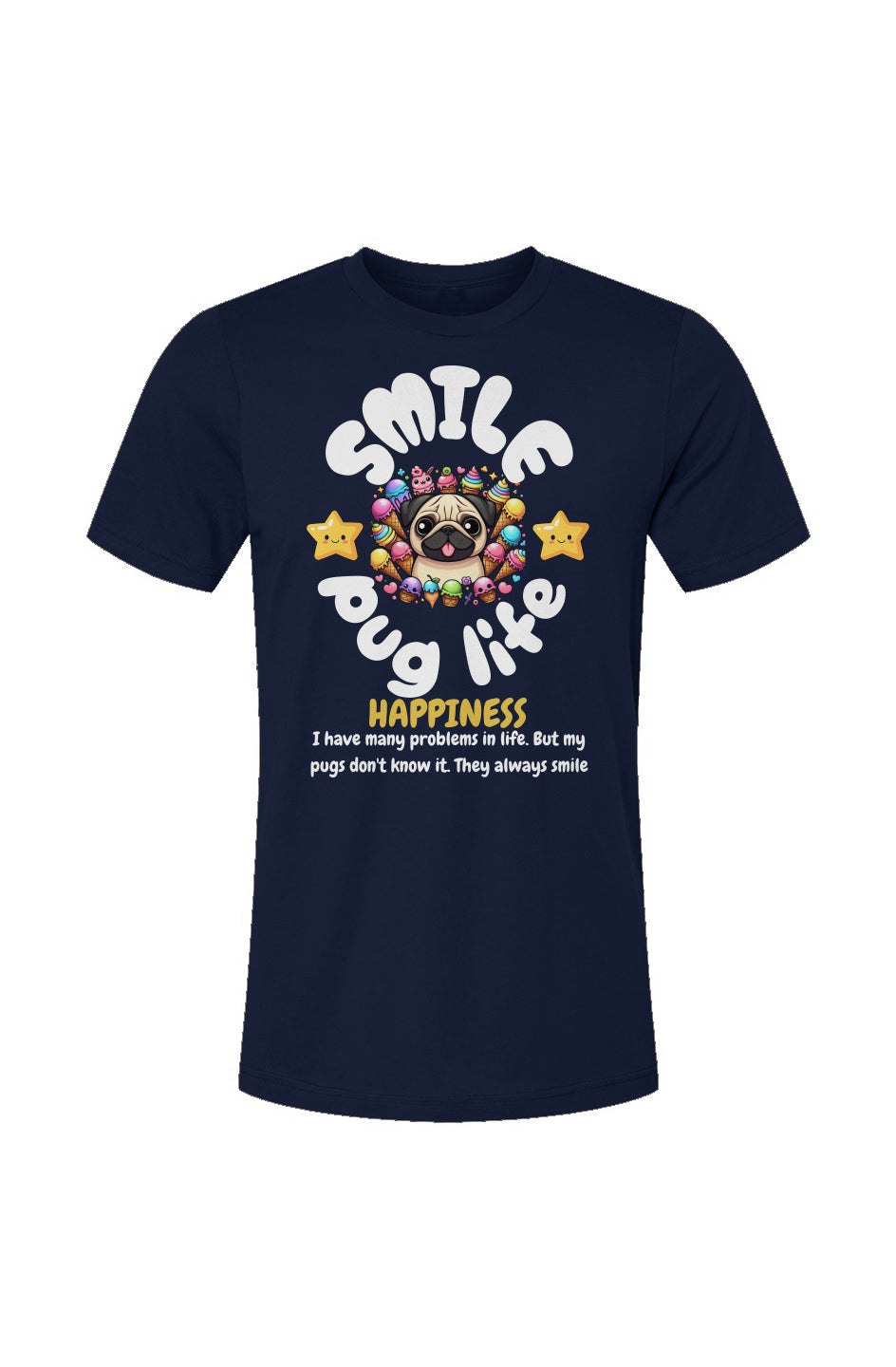 Unisex Jersey T-Shirt-Kawaii Pug Life