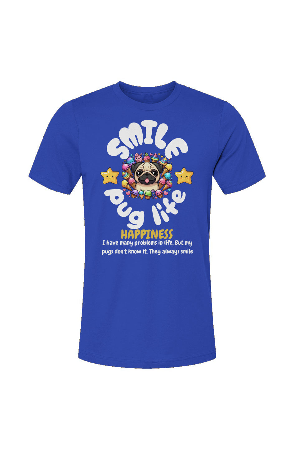 Unisex Jersey T-Shirt-Kawaii Pug Life