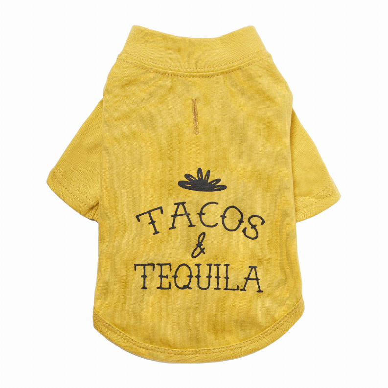 The Essential T-Shirt - Tacos & Tequila - Hipster Pugs Dog Duds