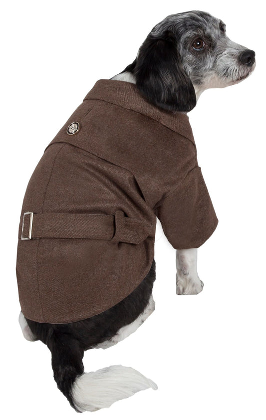 Galore Back-Buckled Fashion Wool Pet Coat - Hipster Pugs Dog Duds