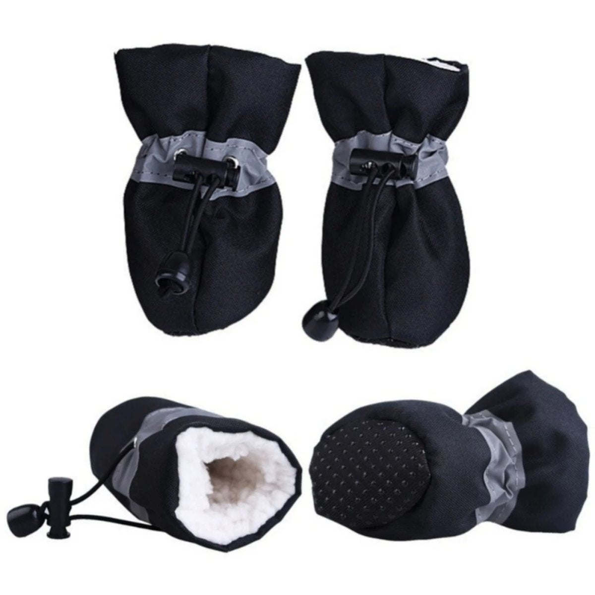 Dog Boots 4 PCS Set - Hipster Pugs Dog Duds